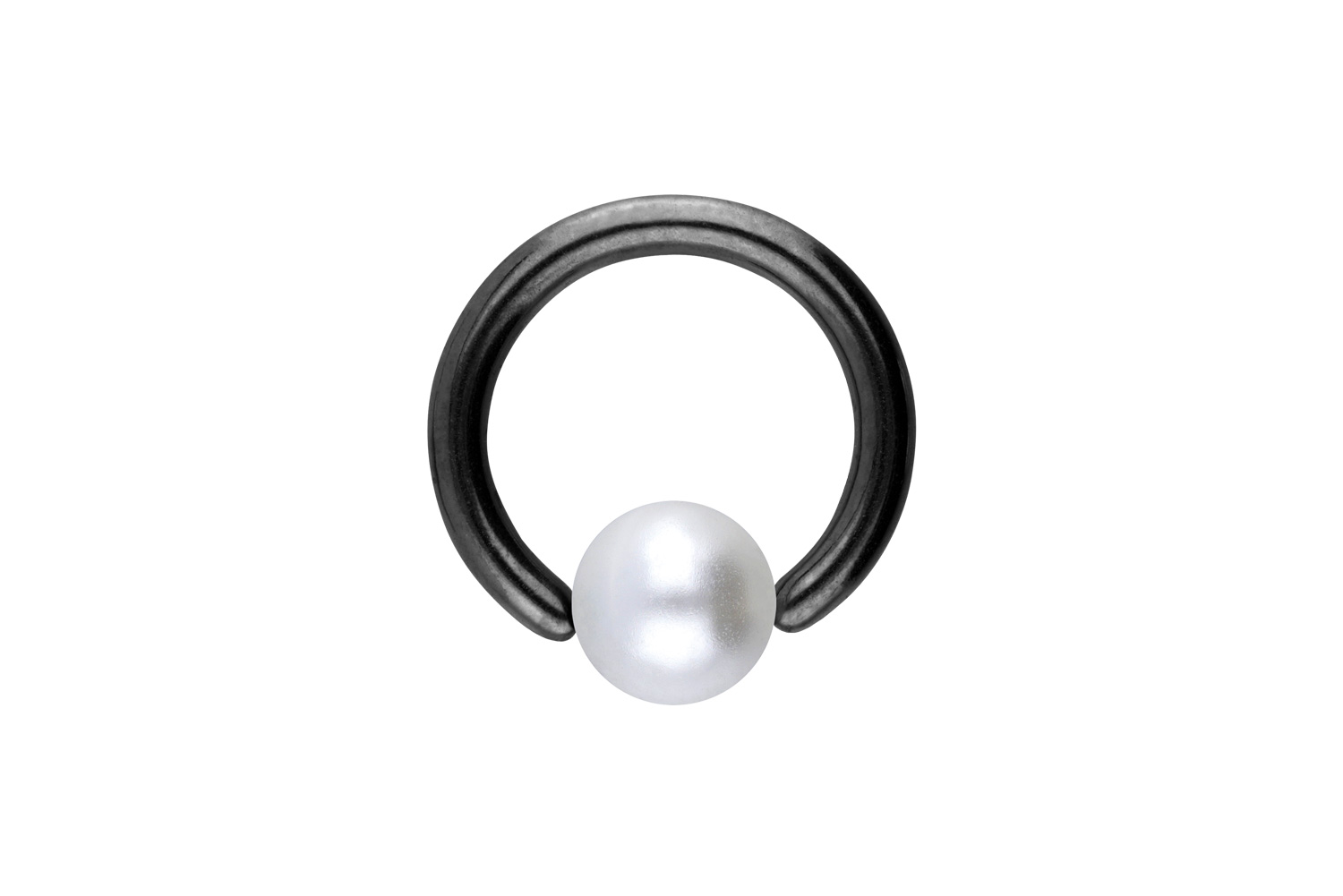 Chirurgenstahl Klemmkugelring Piercing SYNTHETISCHE PERLE